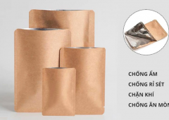TÚI GIẤY GHÉP MÀNG NHÔM MÀNG BẠC ĐỰNG THỰC PHẨM 